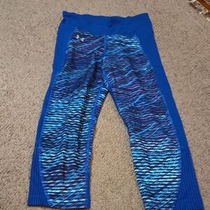 Blue Patterned Leggings